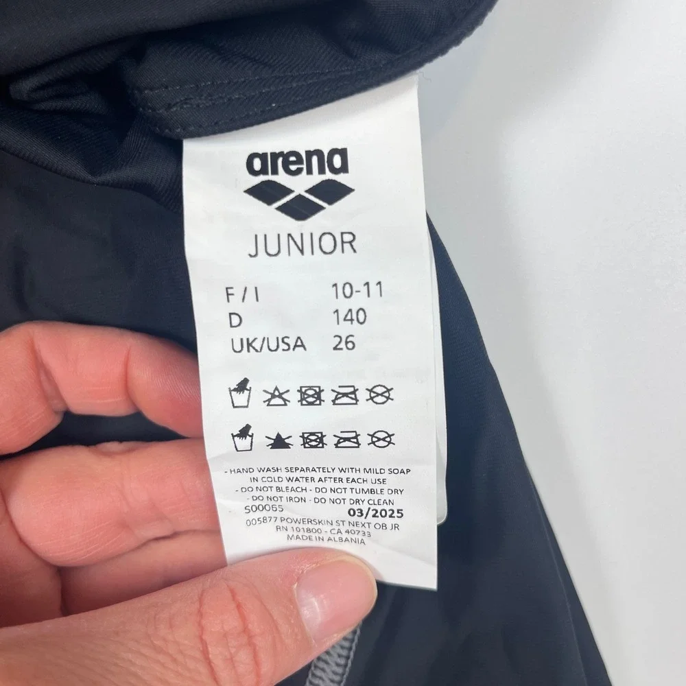 Arena Powerskin ST Next OB JR Black Competitive Swimsuit Size 26 $150MSRP